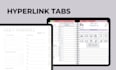 create hyperlinked digital planner, google sheets tracker