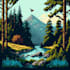 create amazing pixel art background scenes fast