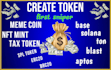 create meme coin token smart contract with launch bundle script bsc solana