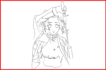 draw simple line art   anime style