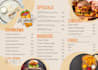 do impressive restaurant menu design, food menu