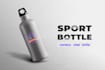 design a bottle mockup with a logo