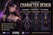 design 3d character for games, vrchat avatar vtuber