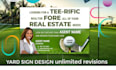 do eye catching real estate yard sign design