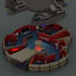 create 3d low poly room, environment, scene in blender