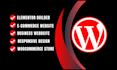 design wordpress website or woocommerce website using martfury
