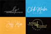 design hand drawn signature custom logo