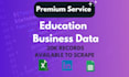 web scrape UK education companies databases, phone numbers, email addresses