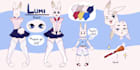 draw your furry or fursona reference sheet