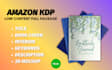 create ready to publish low content KDP package