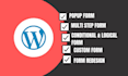 do pop up form,wordpress popup,elementor popup or mailchimp