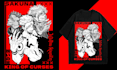design japanese anime and streetwear tshirt designs