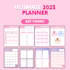 create digital planner journal and calendar design