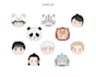 draw adorable chibi head icon