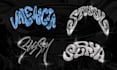 create text and lattering chrome effect