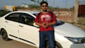 record video at street next to car