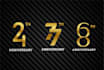 do unique gold anniversary logo