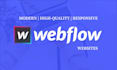 create a webflow website with responsive website design