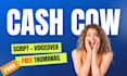 make a free thumbnail with every cash cow video
