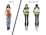 draw a fashion collection of clothes illustration or sketch for brand