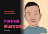 do a portrait illustration as superhero