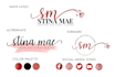 design elegant signature logo with branding package