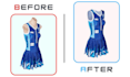 do invisible ghost mannequin effect dummy remove neck joint service