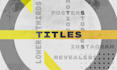 animated titles, lower thirds and revealers