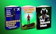 create fiction or nonfiction paperback, e book cover design
