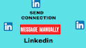 send linkedin messages manually one by one