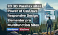 create 2d 3d wordpress parallax website with animation scrolling effects