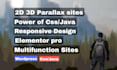 create 2d 3d wordpress parallax website with animation scrolling effects