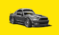 draw iconic drawing illustration of your car