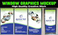 do eye catchy window graphics design,store front, sign board with mockup
