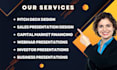 create a business presentation and investor pitch deck