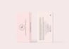 luxury eye lashes sticker label and packaging box design