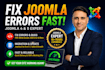 fix joomla errors, bugs and critical issues fast