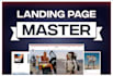 develop a business website or landing page elementor pro wordpress basic SEO