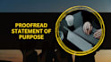 rewrite and proofread statement of purpose