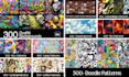 give you more than 11000 patterns for textile, fabric prints, ready to print