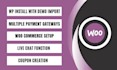 build wordpress ecommerce website and woocommerce product upload