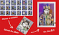do custom pet portraits, dog portraits, cat portraits, etc