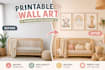create cute printable nursery wall art for kids room decor