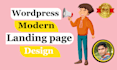 wordpress landing page, home page, single page,edit page website by elementor