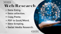 do any type of data entry or web research work