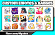 create pokemon twitch emotes, discord emoji and sub badges