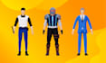 create optimized low poly rigged 3d characters for games