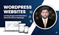 design a modern wordpress landing page or one page website