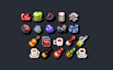 make 16x16 pixel art textures and sprites