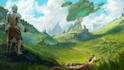 do concept art background for game visual novel environment design